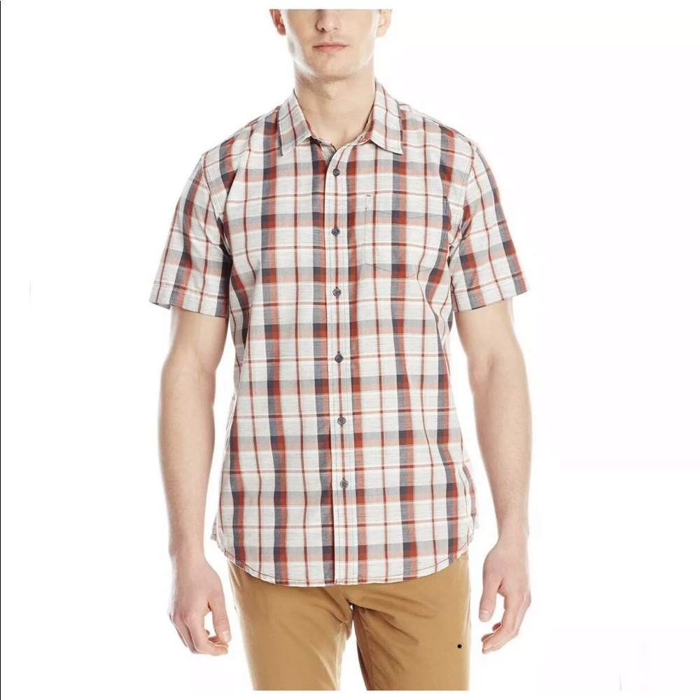 PrAna Medium Tamrack Organic Cotton Button Shirt